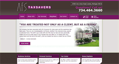 Desktop Screenshot of afstaxsavers.com